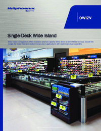 OWIZV Single Deck Wide Island Frozen Foods Display Case – Hillphoenix